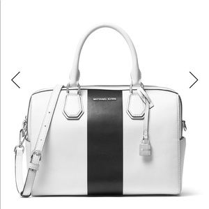 Michael Kors Mercer Medium Striped Duffle Bag